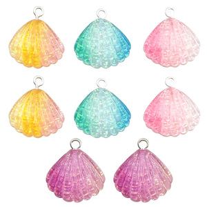 Pendentif en résine colorée à paillettes, forme irrégulière, pour accessoires de bijoux à faire soi-même, pièces artisanales faites à la main SN504 - Product Image 5