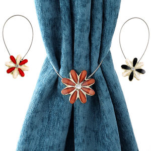 <span class=keywords><strong>Rideau</strong></span> magnétique à motif petites fleurs, <span class=keywords><strong>support</strong></span> mural décoratif <span class=keywords><strong>pour</strong></span> fenêtre, accessoire coloré <span class=keywords><strong>pour</strong></span> chambre à coucher, 1 pièce - Product Image 1