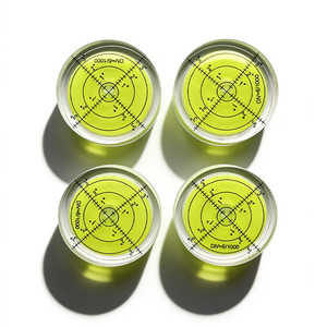 Высокоточный круговой пузырьковый уровень 40x10 мм с делениями 5'/6', зеленый, для геодезических работ, выравнивания оборудования и автодомов - Product Image 1