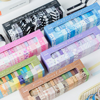 Lot de 20 rouleaux de ruban washi à rayures, style esthétique Ins, multicolore, pour journal, loisirs créatifs, scrapbooking, décoration, papeterie
