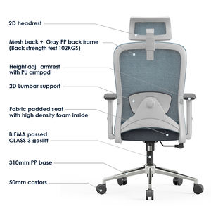 Silla Ergonómica de Oficina de Malla para Computadora NOEL <span class=keywords><strong>Furniture</strong></span> en Oferta con Soporte Lumbar 2D, Silla De Oficina Económica - Product Image 3