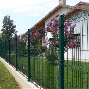 Tuindraad Aanpasbaar Pvc Gecoat Gaas Hekwerk Hete Geperforeerde Gelaste Buigdeurpanelen 3d Hek - Product Image 1