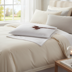 ปลอกหมอนโรงแรม Percale Series 80 เส้นด้าย รูปทรงสี่เหลี่ยมผืนผ้า ลายพิมพ์และสีพื้น ผลิตจากผ้าฝ้ายและโพลีเอสเตอร์ สำหรับใช้ในบ้าน - Product Image 3