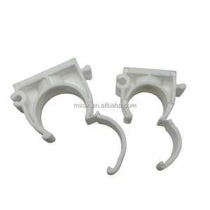 PVC <strong>Pipe</strong> Clamps U-Shaped <strong>25mm</strong> <strong>Clips</strong> with cover for Water <strong>Pipe</strong> Plastic Hose Holder - Product Image 3