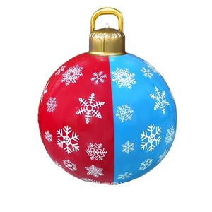 Pvc Inflatable Christmas Ball 0.2mm Thickness Hanging Ornament For Holiday Decoration - Product Image 5