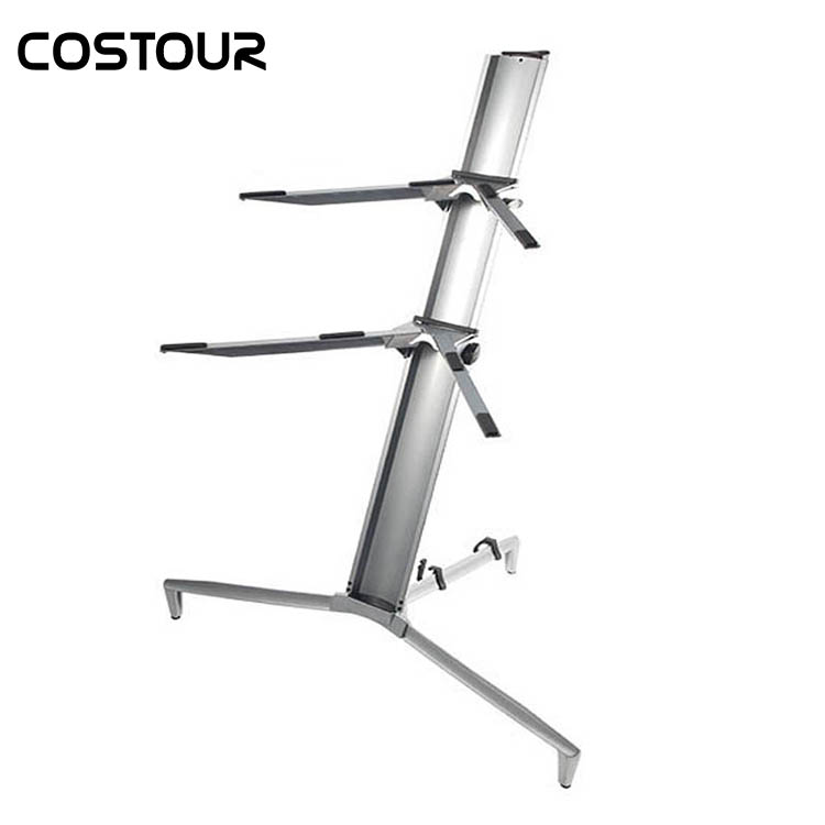 Заводская цена, алюминиевая клавиатура, подставка для пианино, Двойная электронная подставка для пианино