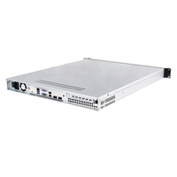Châssis de serveur 1U Top1U550, profondeur 550 mm, pour cartes mères 12x10,5 pouces ou moins, 4 disques durs mécaniques 3,5 pouces, alimentation 1U