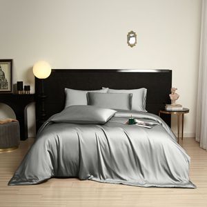 100% tre satin dệt bộ đồ giường thiết lập tấm tre Duvet cover tre tấm ga trải giường thiết lập - Product Image 2
