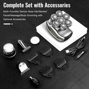 מרית 7d רב תכליתיים עבור גברים קיחים 6 ב 1 1 חשמל נטענת אלחוטיים גילוח מטען הצף - Product Image 3