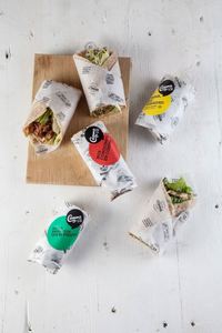 Customized Compostable Fast Food Packaging Greaseproof Hamburger Sandwich <b>Wax</b> <b>Paper</b> Single Side Oil Resistant Coating - Product Image 5