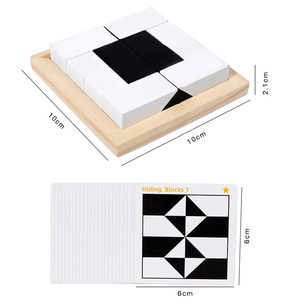 COMMIKI bois montessori jouets pour 3 <span class=keywords><strong>ans</strong></span> 6 mois bébé jouets sensoriels tige puzzle caché blocs <span class=keywords><strong>de</strong></span> construction jeu <span class=keywords><strong>de</strong></span> <span class=keywords><strong>société</strong></span> puzzle jouets - Product Image 5
