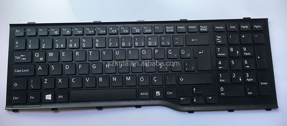 Tastiera USA Retroilluminata Nera Per Fujitsu Lifebook AH532 A532 N532 NH532