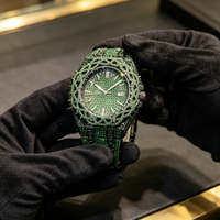 Montre de luxe pour homme avec moissanite VVS, montre mécanique automatique de haute qualité, montre-bracelet pour homme, livraison directe