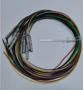 Reusable DIN1.5mm 1.5m Socket Colorful <strong>EEG</strong> Cable Without Electrodes, Semi-finished <strong>EEG</strong> Cable - Product Image 3