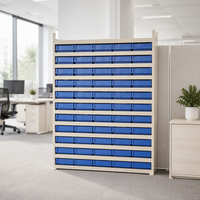 INORDER TK6109 600x117x90mm Plateau de rangement étroit en PP empilable avec séparateurs pour le stockage de quincaillerie