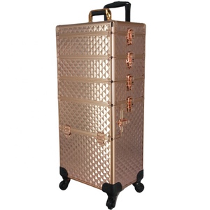 プロ用キャリー付きメイクボックス 収納ケース コスメキット 美容師向けパッケージ - Product Image 3