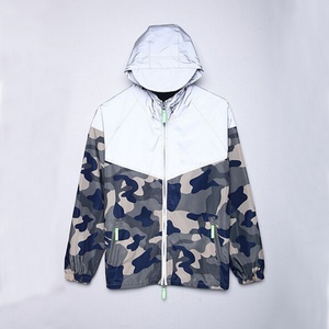 Chaqueta Reflectante de Invierno para Hombre, Estilo Hip Hop, Cortavientos Acolchado, Chaqueta de Camuflaje para Actividades al Aire Libre, para Correr y Trotar - Product Image 4