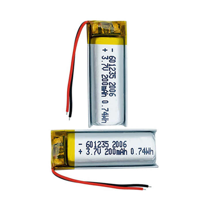 Batteria Ricaricabile 3.7v 220mAh 601235 Lipo Polimero per Auricolari