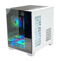 Pcooling Nouvelle conception Gaming M-Atx / Mini-Itx Boîtier d'ordinateur Pc Gaming Cpu Cooler Mid Tower Gaming Pc Cabinet