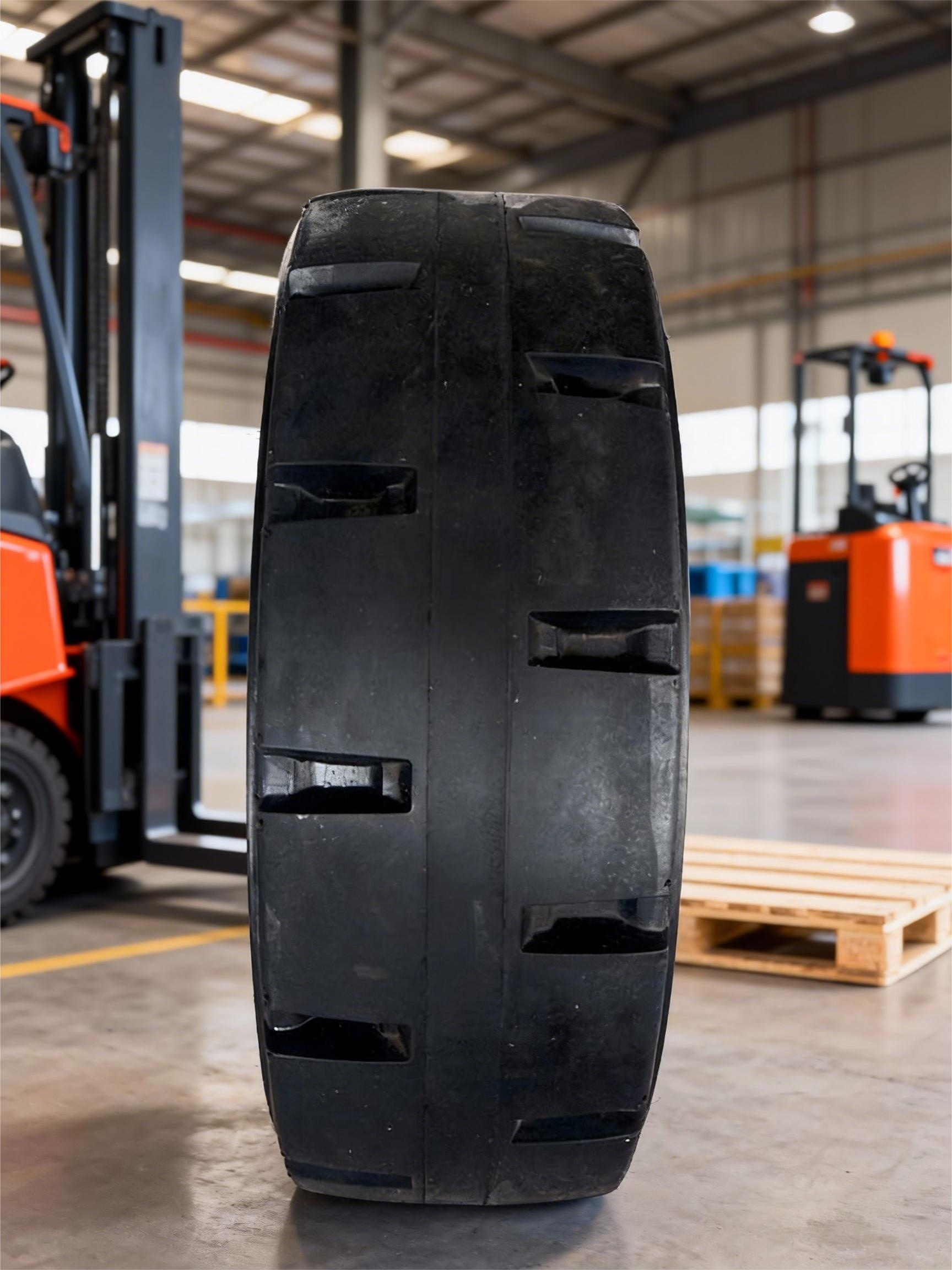 16x6x10.5 Pallet Jack Solid Tire Press on Type High Density Polyurethane Smooth Rolling on Concrete Floor Warehouse Essential
