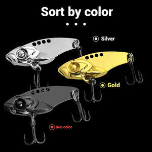 <span class=keywords><strong>Cobra</strong></span> VIB leurre métal appâts de pêche artificiels longue coulée avec crochet triple, pour Topmouth Culter Bass pièce de gros d'eau douce - Product Image 5