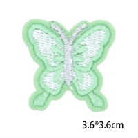Patch brodé thermocollant en feutre Papillon et Fleur colorés pour Filles - Décoration DIY pour Vêtements, Sacs, Chapeaux