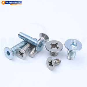 Vis à tête fraisée MALAXY M10 M12 de grande taille, en acier au carbone galvanisé à chaud - Product Image 1