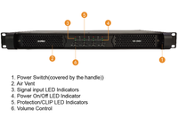Haut-parleurs hybrides numériques et amplificateurs de mixage, puissance professionnelle de 10000 Watts