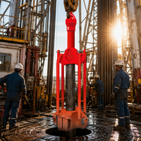 Elevateur de collier de forage API Spec 8C pour plateformes de forage pétrolier et gazier, capacité de levage de 150 tonnes, outils de service et de réparation de puits