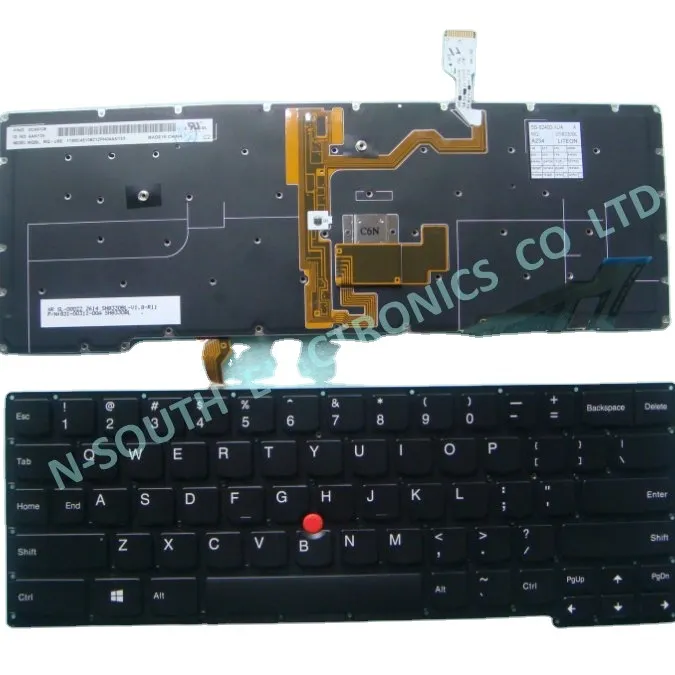 Keypad Keyboard Laptop Kualitas Terbaik untuk Ibm X1 Karbon 0c45108 AS Backlit & Pointer 2nd Gen 2014