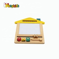 Planche à gribouiller pour enfants, planche à dessin magique en bois avec timbres W12B215