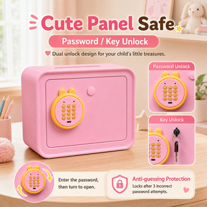 CEQSAFE Electronic Mini Deposit Key Office Home Christmas Gift Digital <b>Money</b> Safety Saving <b>Box</b> for Kids <b>Safe</b> 18EQL-DT Mini <b>Safe</b> - Product Image 1