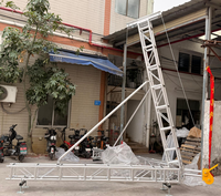 Torre de elevación de aluminio para altavoces con estructura de armazón lineal