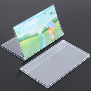 SUNSHING 7.5inch Display Plastic Table <b>Stand</b> Calender Acrylic Poster Brochure <b>Stand</b> PS Landscape Jewel Case Desktop Calendar - Product Image 4