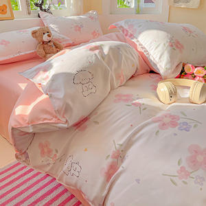 Fabricage Directe Vier Seizoen Beddengoed Kussensloop Set Pluizige Comfortabele Super Zachte Slaapkamer 4 Stuks Sets - Product Image 2