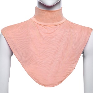 Girocollo elastico islamico musulmano Hijab completo con sciarpa Modal traspirante mantello sul petto per metà <span class=keywords><strong>Top</strong></span> da donna con colletto della camicia - Product Image 2