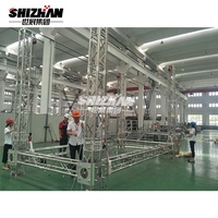 Torre de Truss de Aluminio Personalizada SZgroup 300x300mm con Conexión Cuadrada y Soporte Vertical para Iluminación de Conciertos y Altavoces PA
