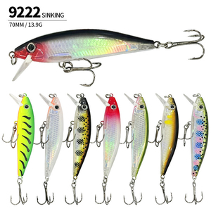 Señuelo Artificial Flotante Sinking Minnow Jerkbait Wobbler 7cm 14g para Trucha, Lubina, Salmón, Agua Salada, Cebo Duro 3D Crystal Swimbait para Carpa y Lucio - Product Image 6
