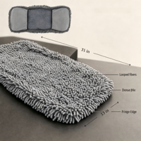 Serviette de bain de luxe à séchage rapide pour animaux de compagnie, en microfibre, pour chiens et chats, enveloppante, extra large, avec poches pour les mains, pour salle de bain, intérieur et extérieur