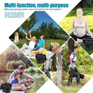 Nouveau <span class=keywords><strong>sable</strong></span> couleur extérieur Camp pliable chariot de <span class=keywords><strong>Golf</strong></span> Portable toilette Camping boîte RV <span class=keywords><strong>d</strong></span>'urgence <span class=keywords><strong>Mini</strong></span> toilettes - Product Image 5