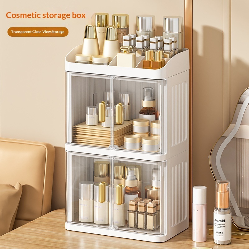 Cosmetic Storage Box Shelf Foldable Standing