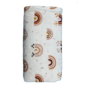 Selimut Kain Kasa Berwarna Kartun Bayi, Handuk Mandi Kain Kasa Katun 2 Lapis Polos, Syal Bayi Baru Lahir - Product Image 3