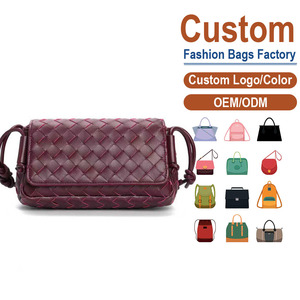 Sac bandoulière en cuir pleine fleur tressé – Tissage artisanal en cuir véritable |   Disponible en plusieurs couleurs |   Esthétique riche et noble - Product Image 1