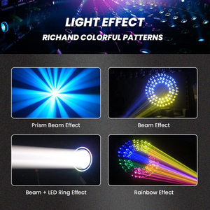 <span class=keywords><strong>Luce</strong></span> Mobile Sharpy 14r con Effetto Anello, Mini Beam 295W, Illuminazione da Palco per Concerti, Mini Beam 14r 295w, Luci Disco DJ - Product Image 4