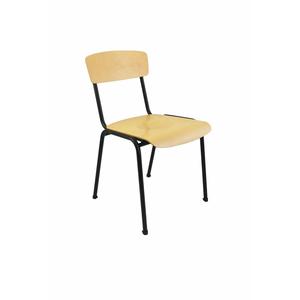 Sedia impilabile Slim con seduta e schienale in compensato - Product Image 1