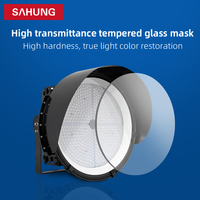 Projecteur LED personnalisé pour stades de football, aéroports et ports maritimes, étanche IP66, en aluminium, à mât haut, angle de faisceau 30/45/60°, 2700-6500K, 160lm/w