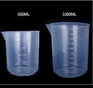 เหยือกตวงพลาสติกภาชนะผสมบีกเกอร์พลาสติกใสพร้อมพวยเท - Product Image 6