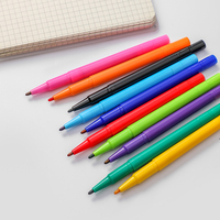 Stylo de marquage à double tête Petite pointe de tique Stylo permanent à encre à l'huile Stylo marqueur noir