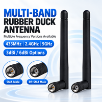 Antenne externe omnidirectionnelle en caoutchouc 2.4G 5.8G 4G LTE 433MHz, pour routeur domestique WiFi Zigbee Bluetooth et module IoT