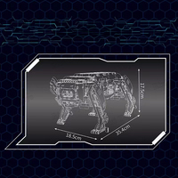 Mould King 15067S nuevo Robot RC técnico motorizado Boston Dynamics AlphaDog modelo DIY juguetes para niños juegos de bloques de construcción